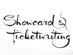 1989 Showcard and Ticketwriting 